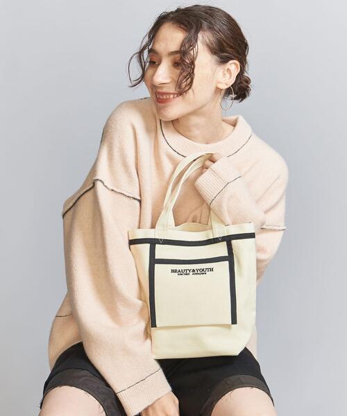 BEAUTY&YOUTH UNITED ARROWS(ビューティーアンドユースユナイテッドアローズ)の「【WEB限定】キャンバス フロントポケット ロゴトートバッグ(トートバッグ・レディース・モカ/レッド/ライム/ブラック/ナチュラル・FREE)」の11枚目の写真