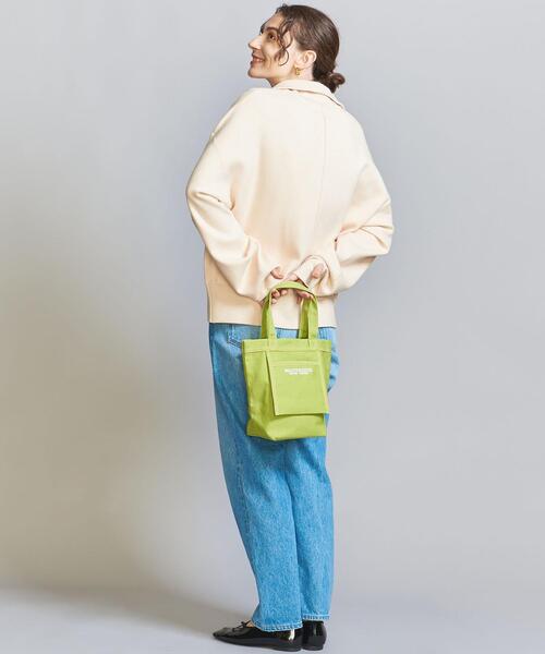 BEAUTY&YOUTH UNITED ARROWS(ビューティーアンドユースユナイテッドアローズ)の「【WEB限定】キャンバス フロントポケット ロゴトートバッグ(トートバッグ・レディース・モカ/レッド/ライム/ブラック/ナチュラル・FREE)」の12枚目の写真
