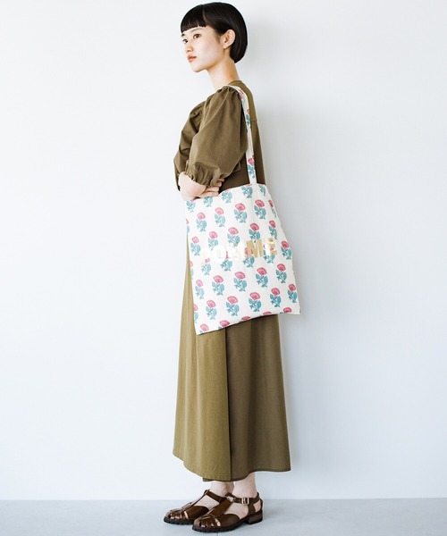 haco!(ハコ)の「【jou jou lier】インドプリントトートバッグ(トートバッグ・レディース・ホワイト系その他/レッド系その他/グリーン系その他・ONE SIZE)」の8枚目の写真