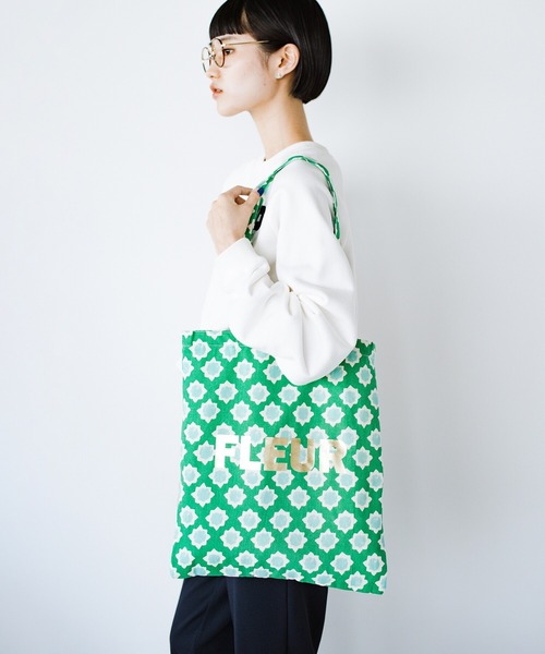 haco!(ハコ)の「【jou jou lier】インドプリントトートバッグ(トートバッグ・レディース・ホワイト系その他/レッド系その他/グリーン系その他・ONE SIZE)」の9枚目の写真