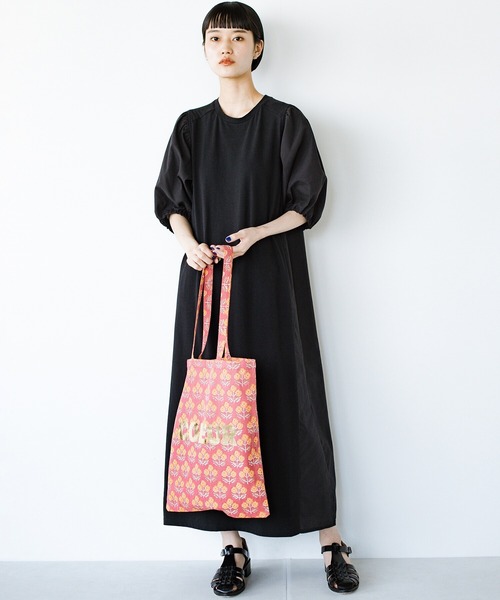 haco!(ハコ)の「【jou jou lier】インドプリントトートバッグ(トートバッグ・レディース・ホワイト系その他/レッド系その他/グリーン系その他・ONE SIZE)」の6枚目の写真