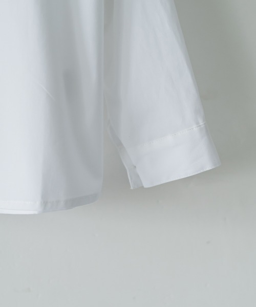 riziere（リジェール）の「ノーアイロンバンドカラー比翼シャツ（シャツ/ブラウス・キッズ・ホワイト・150/160/90/110/100/140/130/120）」の9枚目の写真