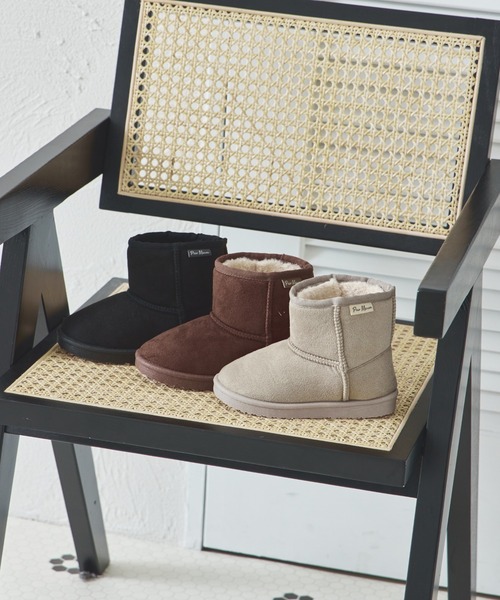 pairmanon（ペアマノン）の「フェイクムートン ブーツ（ブーツ・キッズ・モカ/ブラック/グレイッシュベージュ/ベージュ・14/15 /16/20/22/17/13/21/19/18）」の12枚目の写真