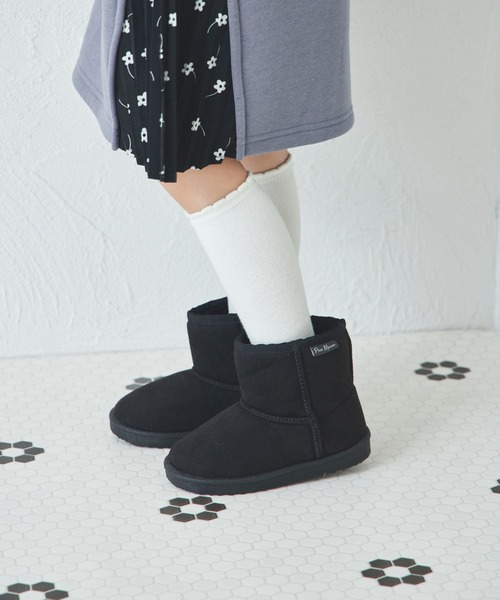 pairmanon（ペアマノン）の「フェイクムートン ブーツ（ブーツ・キッズ・モカ/ブラック/グレイッシュベージュ/ベージュ・14/15 /16/20/22/17/13/21/19/18）」の5枚目の写真