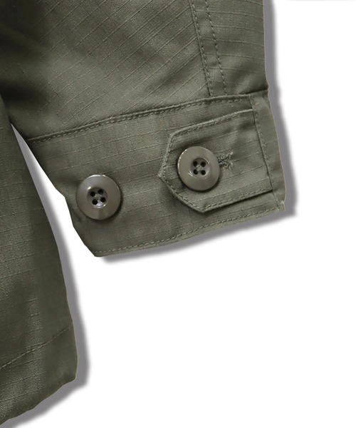 CORISCO（コリスコ）の「リップストップミリタリージャケット(M1)（ミリタリージャケット・メンズ・オリーブ・MEDIUM/LARGE/X-LARGE）」の10枚目の写真
