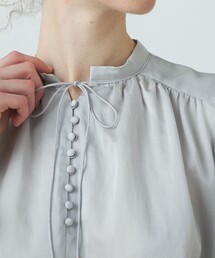 美品 Ballsey ボールジィ　スタンドカラーシャツ　オレンジ　コットンサテン m85374733337_1.jpg?1743657739