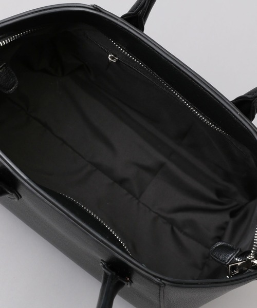 A part by(アパートバイ)の「【ショルダー付き】ロングハンドルボストン(トートバッグ・レディース・ブラック/ライトベージュ/ベージュ・FREE)」の5枚目の写真