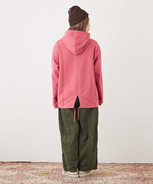 CUBE SUGAR（キューブシュガー）の「エコトンプキンスウェットプルオーバーパーカー（パーカー・レディース・ホワイト/ピンク/グリーン/スミクロ/イエロー・M）」の18枚目の写真