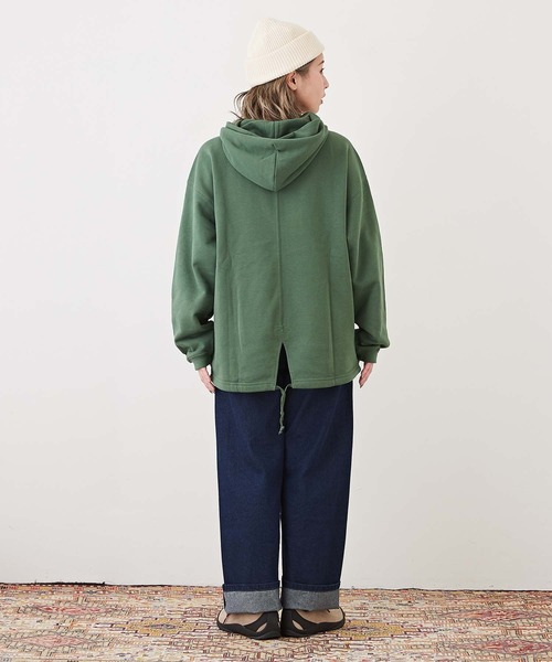 CUBE SUGAR（キューブシュガー）の「エコトンプキンスウェットプルオーバーパーカー（パーカー・レディース・ホワイト/ピンク/グリーン/スミクロ/イエロー・M）」の22枚目の写真