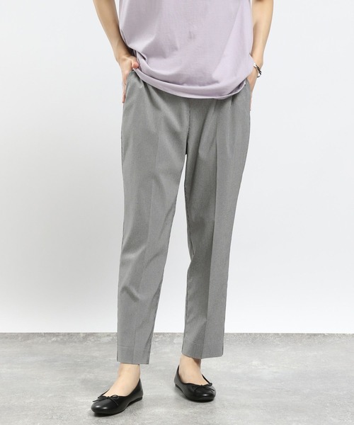 GLOBAL WORK Smile Seed Store（グローバルワーク スマイルシードストア）の「NRストレッチイージーテーパードパンツ/180917（その他パンツ・レディース・ブラック/アイボリー/グレー/ネイビー/ベージュ/その他・MEDIUM/LARGE/SMALL/X-LARGE）」の6枚目の写真