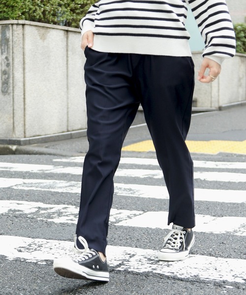 GLOBAL WORK Smile Seed Store（グローバルワーク スマイルシードストア）の「NRストレッチイージーテーパードパンツ/180917（その他パンツ・レディース・ブラック/アイボリー/グレー/ネイビー/ベージュ/その他・MEDIUM/LARGE/SMALL/X-LARGE）」の16枚目の写真