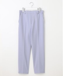 【撥水加工・洗える】TRギャバ裏起毛テーパード パンツ