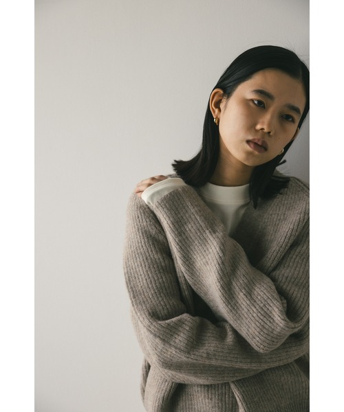 STYLEMIXER（スタイルミキサー）の「Vネックフォルムニット（ニット/セーター・レディース・ピンク/ベージュ/ブラック・FREE）」の18枚目の写真