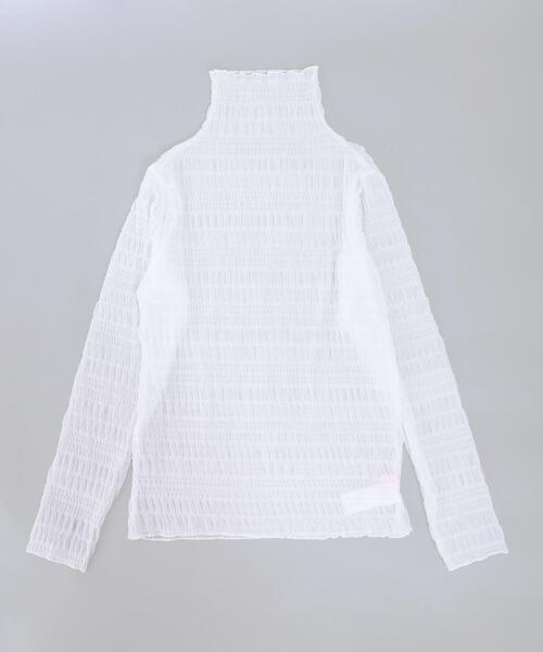 WC（ダブル シー）の「クシュクシュシアートップス（Tシャツ/カットソー・レディース・アイボリー/ブラック・FREE）」の18枚目の写真