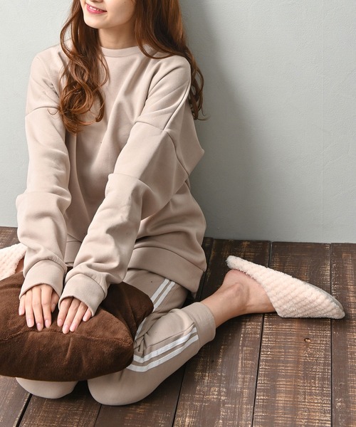 NinaetLina（ニナエリナ）の「セットアップトレーナー（Tシャツ/カットソー・レディース・ブラック/グレー/チャコール/モカ・LL/M/L）」の4枚目の写真