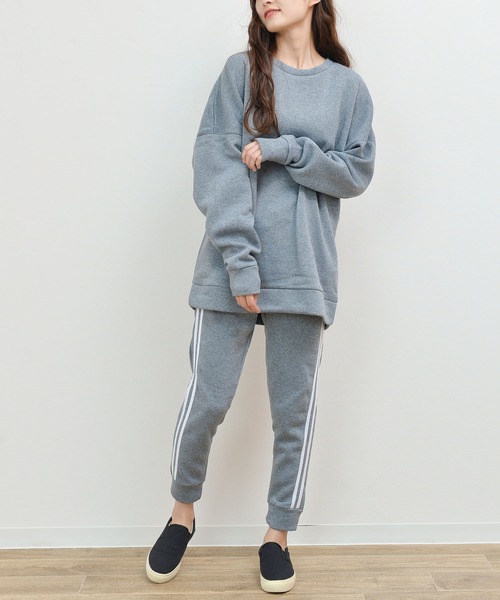 NinaetLina（ニナエリナ）の「セットアップトレーナー（Tシャツ/カットソー・レディース・ブラック/グレー/チャコール/モカ・LL/M/L）」の13枚目の写真