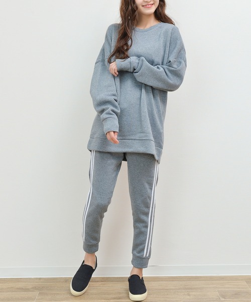 NinaetLina（ニナエリナ）の「セットアップトレーナー（Tシャツ/カットソー・レディース・ブラック/グレー/チャコール/モカ・LL/M/L）」の14枚目の写真