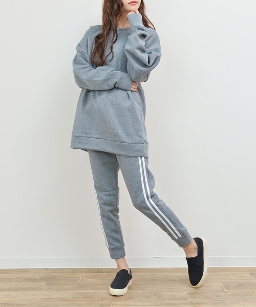 NinaetLina（ニナエリナ）の「セットアップトレーナー（Tシャツ/カットソー・レディース・ブラック/グレー/チャコール/モカ・LL/M/L）」の15枚目の写真
