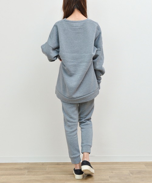 NinaetLina（ニナエリナ）の「セットアップトレーナー（Tシャツ/カットソー・レディース・ブラック/グレー/チャコール/モカ・LL/M/L）」の19枚目の写真
