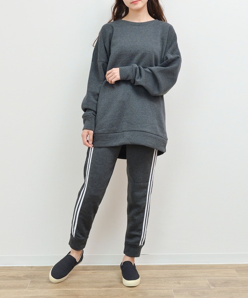 NinaetLina（ニナエリナ）の「セットアップトレーナー（Tシャツ/カットソー・レディース・ブラック/グレー/チャコール/モカ・LL/M/L）」の22枚目の写真