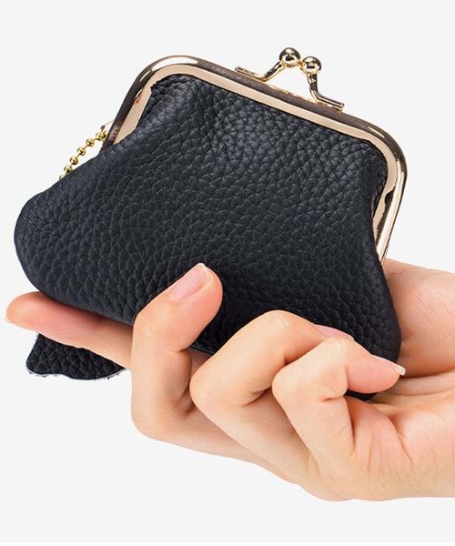 VIBGYOR Women（ヴィブジョー　ウィメン）の「【resonance】エレガンス がま口ポーチ/がま口ミニ財布(同布チャーム付き)（財布・レディース・グレー/ブルー/ブラック/ワイン/ホワイト/オレンジ・FREE）」の7枚目の写真