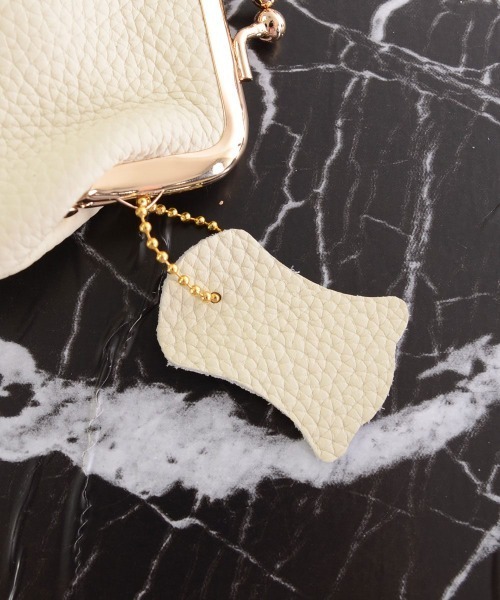 VIBGYOR Women（ヴィブジョー　ウィメン）の「【resonance】エレガンス がま口ポーチ/がま口ミニ財布(同布チャーム付き)（財布・レディース・グレー/ブルー/ブラック/ワイン/ホワイト/オレンジ・FREE）」の11枚目の写真