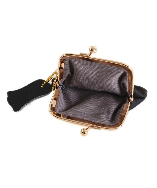 VIBGYOR Women（ヴィブジョー　ウィメン）の「【resonance】エレガンス がま口ポーチ/がま口ミニ財布(同布チャーム付き)（財布・レディース・グレー/ブルー/ブラック/ワイン/ホワイト/オレンジ・FREE）」の20枚目の写真