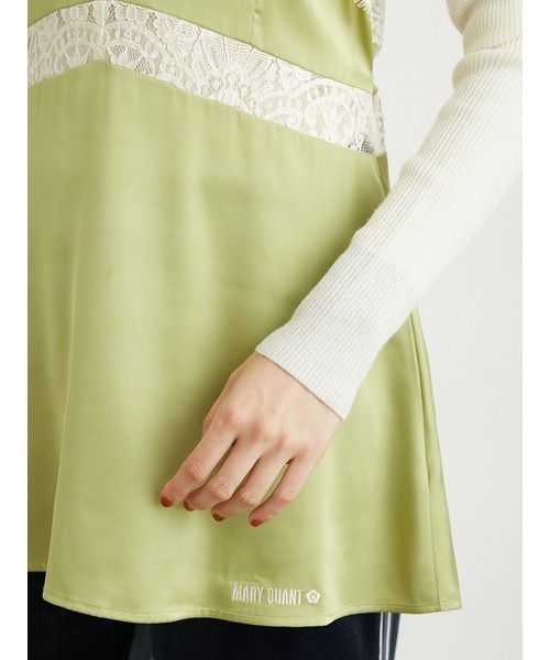 LILY BROWN（リリーブラウン）の「【LILY BROWN×MARY QUANT】スリップキャミソール（キャミソール・レディース・ブラック/グリーン/アイボリー・FREE）」の10枚目の写真