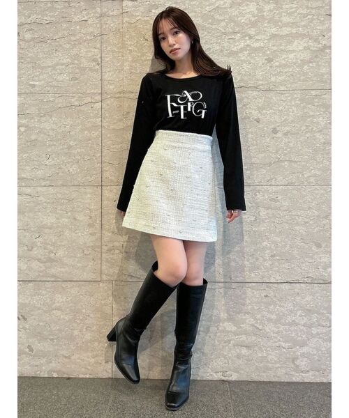 dazzlin(ダズリン)の「シーズンロゴロンT(Tシャツ/カットソー・レディース・ブラック/ピンク/オフホワイト・FREE)」の21枚目の写真