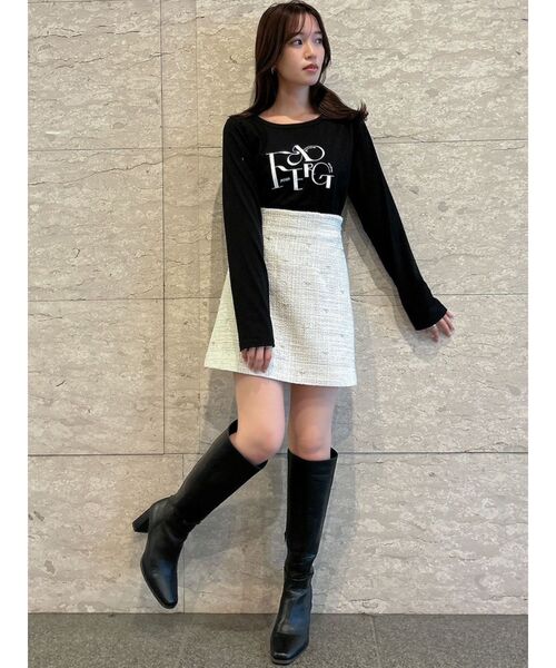 dazzlin(ダズリン)の「シーズンロゴロンT(Tシャツ/カットソー・レディース・ブラック/ピンク/オフホワイト・FREE)」の22枚目の写真