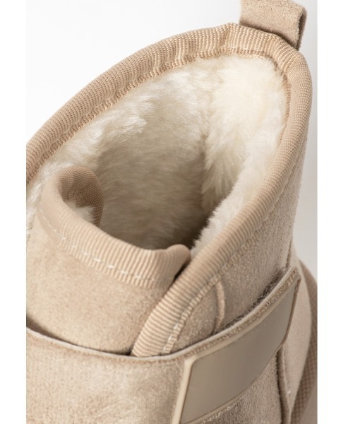 R&E(アールアンドイー)の「【R&E】Wベルト厚底フェイクムートンブーツ(ブーツ・レディース・ベージュ系その他/ブラック/ベージュ・S/M/L/LL)」の21枚目の写真