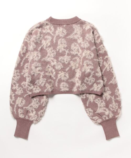 archives（アルシーヴ）の「フラワーフェザージャガードニット（ニット/セーター・レディース・ピンクベージュ/グレー/ブラック・MEDIUM）」の4枚目の写真