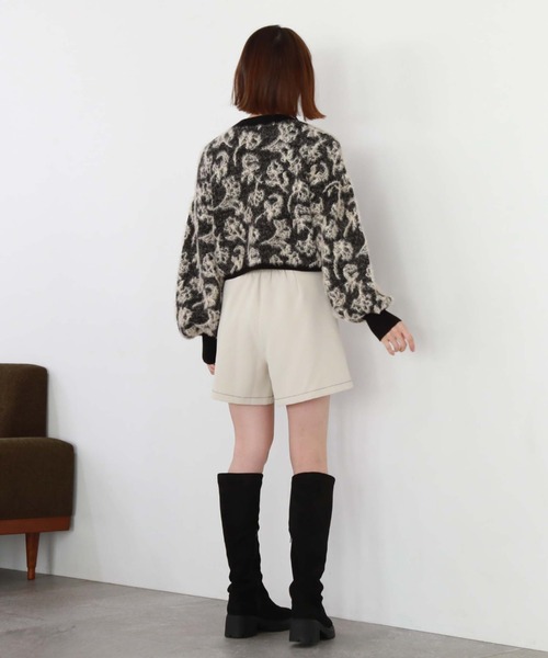 archives（アルシーヴ）の「フラワーフェザージャガードニット（ニット/セーター・レディース・ピンクベージュ/グレー/ブラック・MEDIUM）」の11枚目の写真