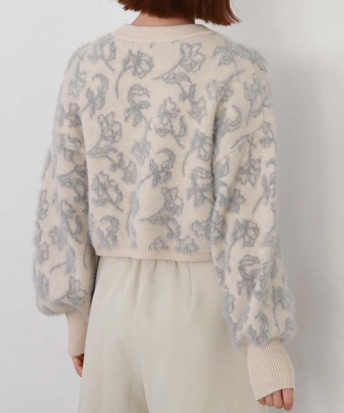archives（アルシーヴ）の「フラワーフェザージャガードニット（ニット/セーター・レディース・ピンクベージュ/グレー/ブラック・MEDIUM）」の15枚目の写真