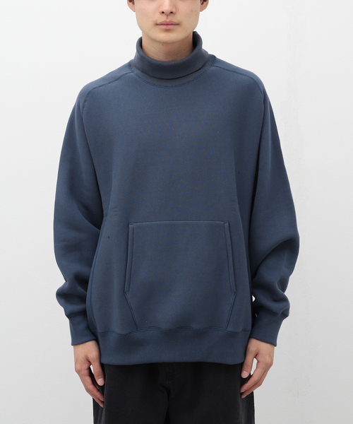 STILL BY HAND(スティルバイハンド)の「【STILL BY HAND / スティルバイハンド】High neck sweatshirt(スウェット・メンズ・ブラック/ブルー・46/48)」の6枚目の写真
