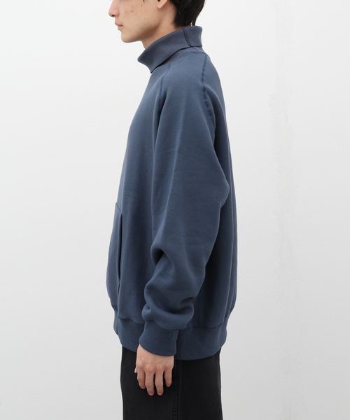STILL BY HAND(スティルバイハンド)の「【STILL BY HAND / スティルバイハンド】High neck sweatshirt(スウェット・メンズ・ブラック/ブルー・46/48)」の7枚目の写真