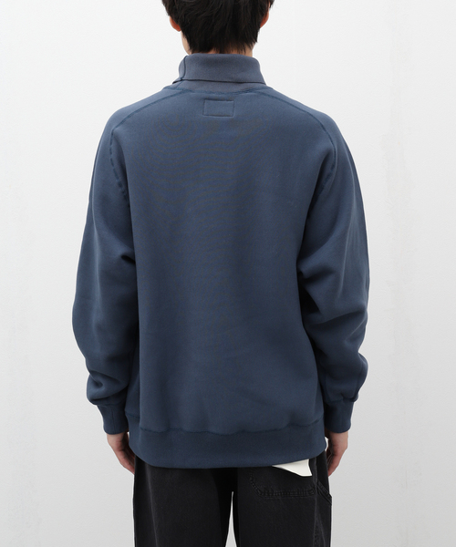 STILL BY HAND(スティルバイハンド)の「【STILL BY HAND / スティルバイハンド】High neck sweatshirt(スウェット・メンズ・ブラック/ブルー・46/48)」の8枚目の写真