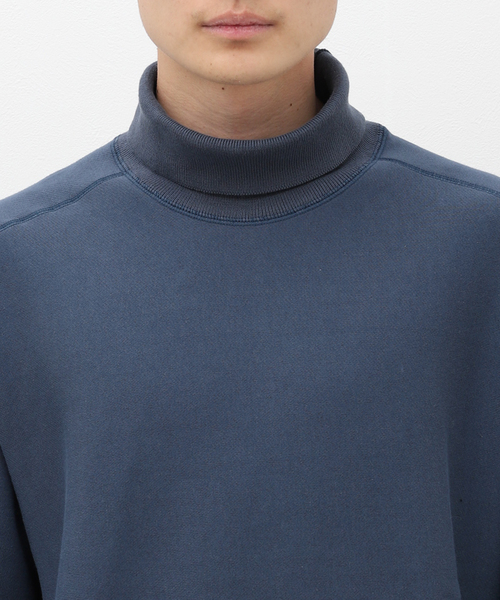 STILL BY HAND(スティルバイハンド)の「【STILL BY HAND / スティルバイハンド】High neck sweatshirt(スウェット・メンズ・ブラック/ブルー・46/48)」の9枚目の写真