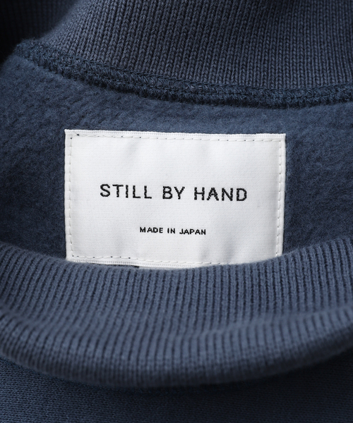 STILL BY HAND(スティルバイハンド)の「【STILL BY HAND / スティルバイハンド】High neck sweatshirt(スウェット・メンズ・ブラック/ブルー・46/48)」の16枚目の写真