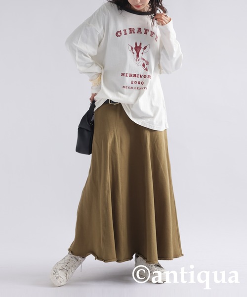 antiqua(アンティカ)の「アニマルカレッジロゴロンT(Tシャツ/カットソー・レディース・その他4/その他5/その他3/その他2/その他1・FREE)」の7枚目の写真
