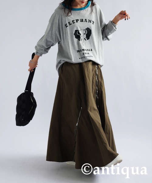 antiqua(アンティカ)の「アニマルカレッジロゴロンT(Tシャツ/カットソー・レディース・その他4/その他5/その他3/その他2/その他1・FREE)」の12枚目の写真