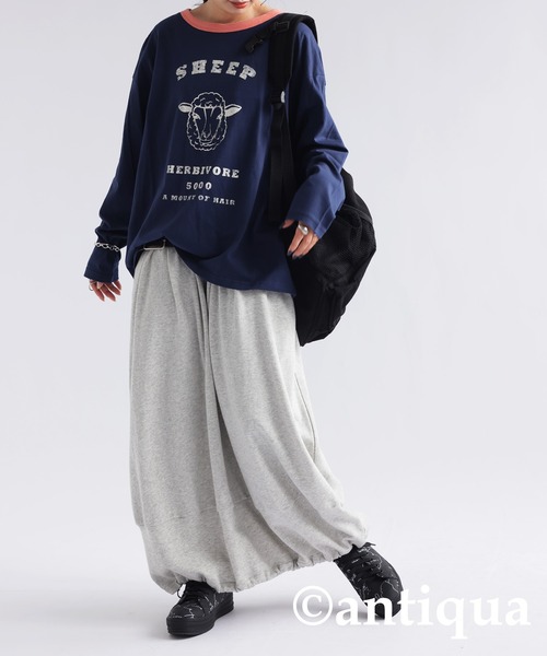 antiqua(アンティカ)の「アニマルカレッジロゴロンT(Tシャツ/カットソー・レディース・その他4/その他5/その他3/その他2/その他1・FREE)」の18枚目の写真