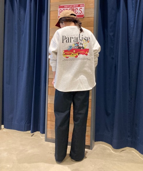 RODEO CROWNS WIDE BOWL(ロデオクラウンズワイドボウル)の「ワイドチノパンツ(チノパンツ・レディース・ライトベージュ/ネイビー・FREE)」の13枚目の写真