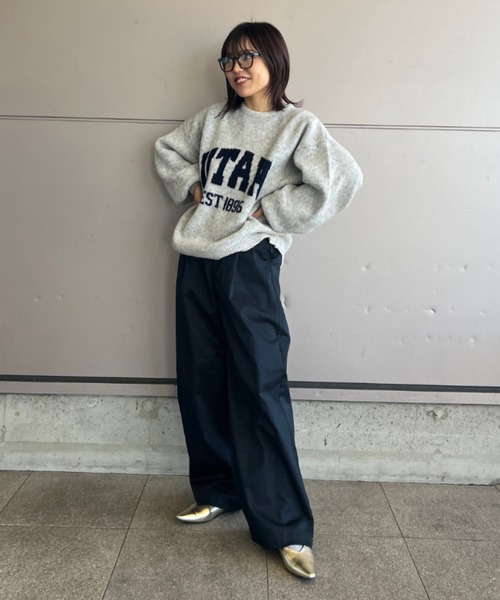 RODEO CROWNS WIDE BOWL(ロデオクラウンズワイドボウル)の「ワイドチノパンツ(チノパンツ・レディース・ライトベージュ/ネイビー・FREE)」の15枚目の写真