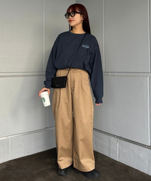 RODEO CROWNS WIDE BOWL(ロデオクラウンズワイドボウル)の「ワイドチノパンツ(チノパンツ・レディース・ライトベージュ/ネイビー・FREE)」の21枚目の写真