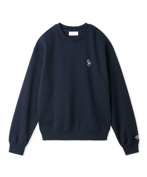 emmi（エミ）の「【emmi atelier】ewcロゴスエット（Tシャツ/カットソー・レディース・ネイビー/ホワイト・FREE）」の3枚目の写真