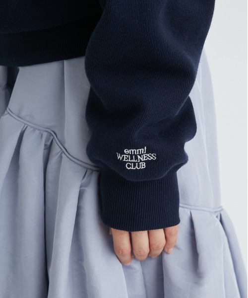 emmi（エミ）の「【emmi atelier】ewcロゴスエット（Tシャツ/カットソー・レディース・ネイビー/ホワイト・FREE）」の16枚目の写真
