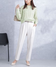 NANO universe（ナノユニバース）の「デイリーファンクション タックテーパードパンツ(セットアップ可)（その他パンツ）」