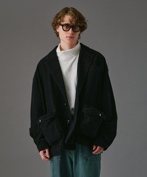 WETTEMPT（ウィテンプト）の「BIG POCKET CORDUROY JACKET /ビッグポケットコーデュロイジャケット（テーラードジャケット・メンズ・ネイビー/ブラック・SMALL/LARGE/MEDIUM）」の12枚目の写真