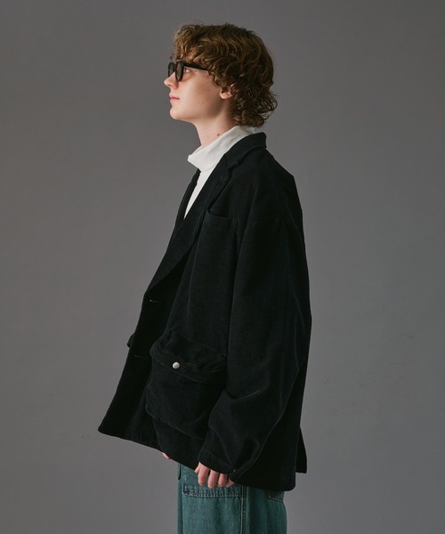 WETTEMPT（ウィテンプト）の「BIG POCKET CORDUROY JACKET /ビッグポケットコーデュロイジャケット（テーラードジャケット・メンズ・ネイビー/ブラック・SMALL/LARGE/MEDIUM）」の13枚目の写真